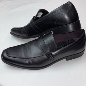 Perry Ellis Mens Portfolio Devonte Black Loafers Ultra Foam‎ Size 11.5